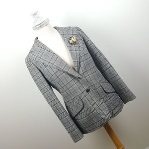 Vintage Pendleton Plaid Wool 2 Button Blazer